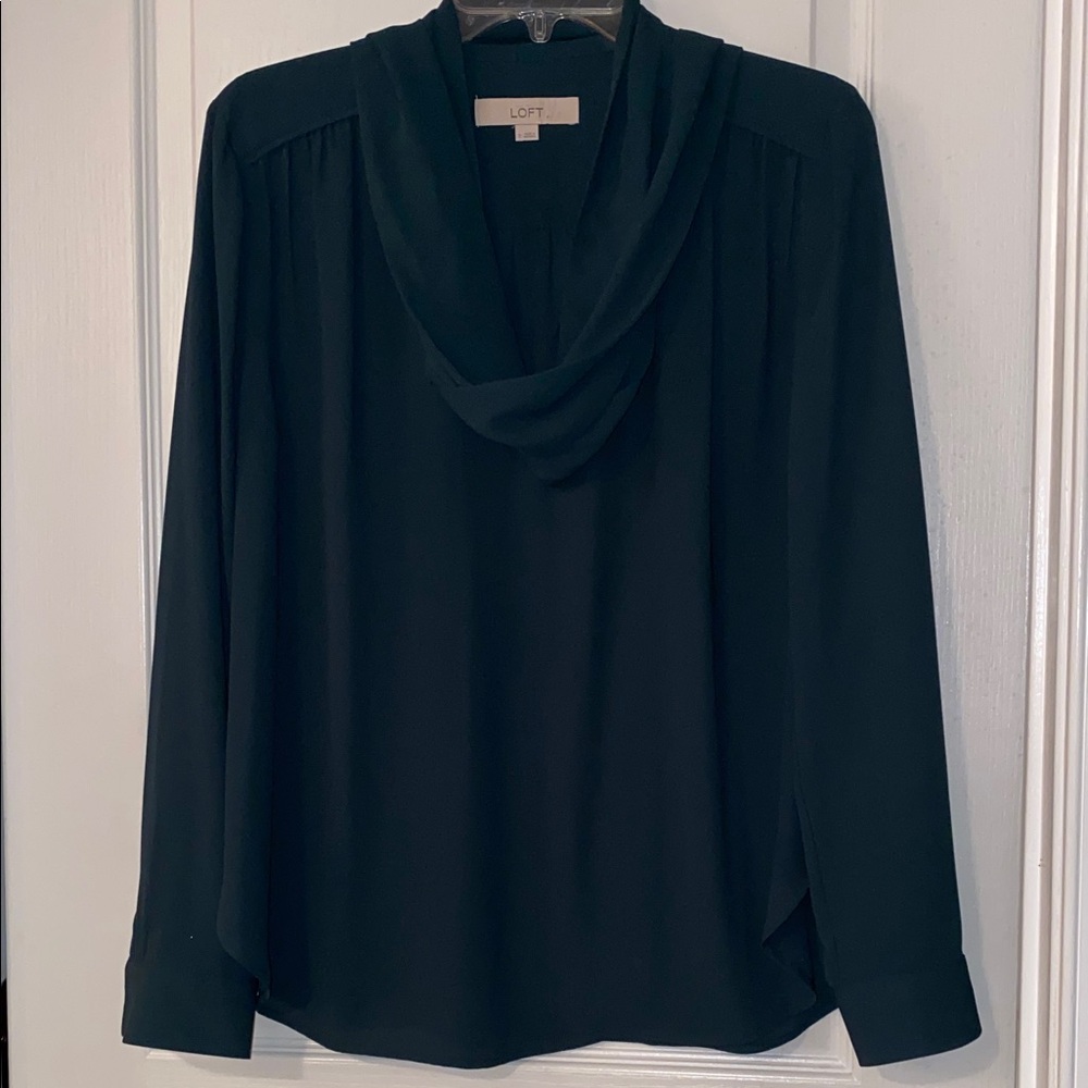 LOFT Dark Green Blouse